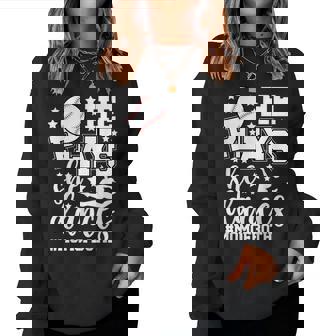 He Plays She Dances Mom Of Both Dancing And Baseball Mom Women Sweatshirt - Thegiftio UK