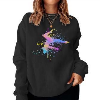 Poledance Bar Pole Dance Fitness Paint Splash Women's Sweatshirt Frauen - Geschenkecke