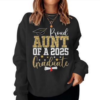 Proud Aunt Of A 2025 Graduate Aunt Graduation 2025 Women Sweatshirt - Thegiftio UK