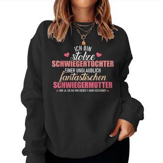 Proud Daughter In Law Of A Fantastic Mother-In-Law Sweatshirt Frauen - Geschenkecke