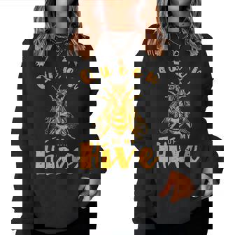Queen Of My Hive Mom Bee Women Sweatshirt | Seseable CA