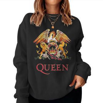 Queen Rock Music Band Logo By Rock Off Sweatshirt Frauen - Geschenkecke