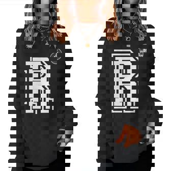 R Lettre Style Collège Cool Sweat-shirt pour femme - Cadeauxyz