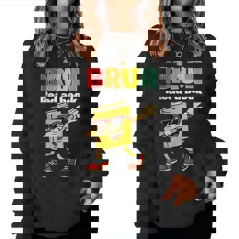 Read A Book Bruh Dabbing Book Teacher Students Reading Women Sweatshirt - Thegiftio