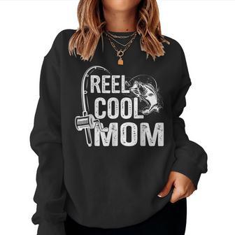 Reel Cool Mom Fisherwoman Fishing Lover For Mother's Day Women Sweatshirt - Thegiftio UK