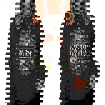 Resist Floral Protest Trump Anti Trump Women Sweatshirt - Seseable