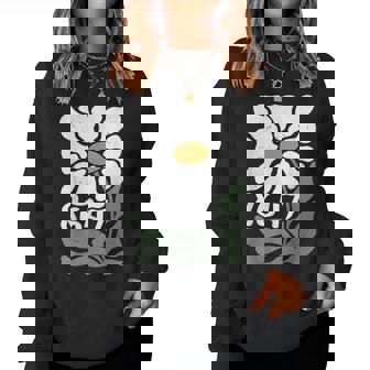 Retro 8647 Flower Floral Women Sweatshirt - Thegiftio
