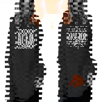 Retro Dance Mom Coquette Bow Checkered Dance Mama Mother Day Women Sweatshirt | Seseable CA