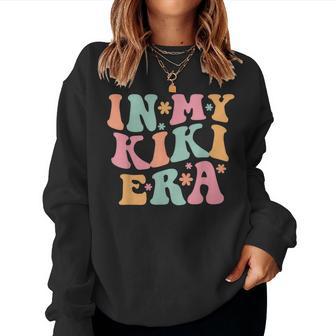 Retro Groovy In My Kiki Era Happy Mother's Day Women Sweatshirt - Thegiftio UK