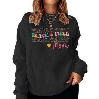 Retro Track And Field Mom Sports Running Mother’S Day Women Sweatshirt - Thegiftio UK