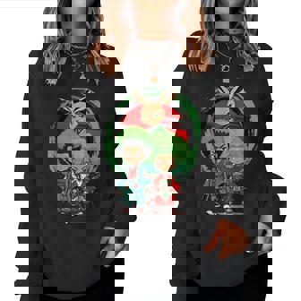 Samurai Boy Girl Hermanos Anime Afro Japonés Retro Sudadera Mujer - Regaloses