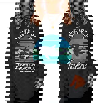 Save The Sea Pandas Jolie Baleineintage Orque Sweat-shirt pour femme - Cadeauxyz