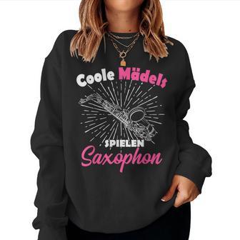 Saxophone For Saxophonist Girls Women Sweatshirt Frauen - Geschenkecke