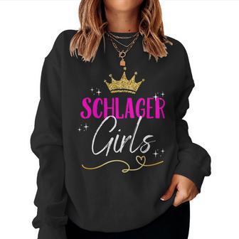 Schlager Girls Schlager Women's Outfit Schlager Party Women's Sweatshirt Frauen - Geschenkecke