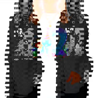 Sea Turtle Birthday I'm 2 Ocean Theme Niña De Segundo Cumpleaños Sudadera Mujer - Regaloses