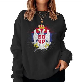 Serbia For Flag Belgrade Zagreb Sweatshirt Frauen - Geschenkecke