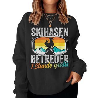 Ski Bunny Caregiver Ski Holiday Ski Instructor Apres Ski Party Sweatshirt Frauen - Geschenkecke