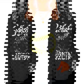 Softball Godmother Family Matching Players Women Sweatshirt | Mazezy