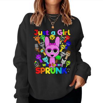 Sprunki Girls Fan Just A Girl Who Loves Sprunki Beats Sweatshirt Frauen - Geschenkecke