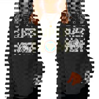 Super Mom Superheroine Mama Mother Heroine Star Sign Women Sweatshirt | Mazezy