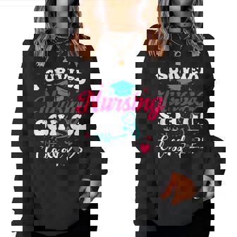 I Survived Nursing School Class Of 2025 Nurse Graduation Women Sweatshirt - Thegiftio UK