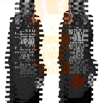 Teach So That They Can Dream Excel Teacher Black History Bhm Women Sweatshirt | Mazezy
