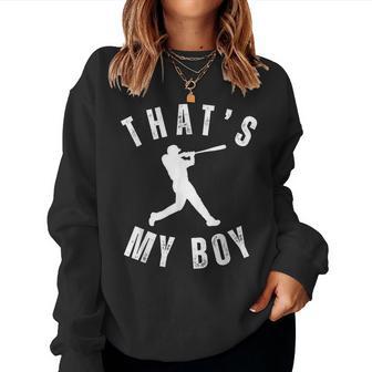 That's My Boy Baseball Mom Cute Baseball Mom Women Sweatshirt - Thegiftio UK