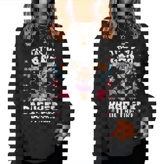 That's My Granddaughter Out There Cheerleading Grandma Women Sweatshirt | Mazezy