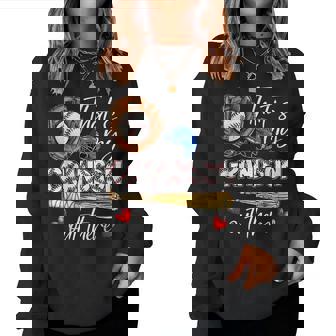 That's My Grandson Out There Baseball Grandma Women Sweatshirt | Mazezy