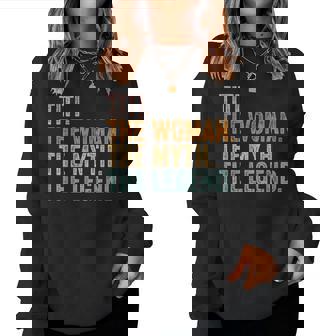 Titi The Woman The Myth The Legend Aunt Vintage Women Sweatshirt - Seseable