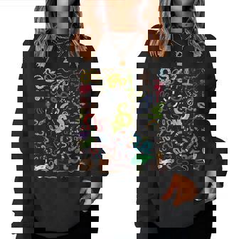 Types De Serpents Herpétologue Éducatif Enfants Garçons Filles Sweat-shirt pour femme - Cadeauxyz