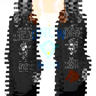 Uncw Arch Vintage Retro College Mom Mother Athletics Vintage Women Sweatshirt | Mazezy