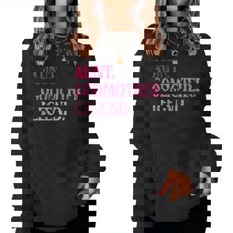 Vintage Aunt Godmother Legend Auntie Women Sweatshirt - Seseable