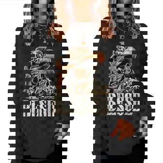 Vintage Retro Black Western Cowgirl African Christian Woman Women Sweatshirt - Seseable