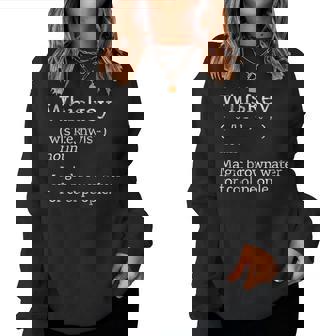 Vintage Whiskey Drinkers Definition Of Whisky Sudadera Mujer - Regaloses