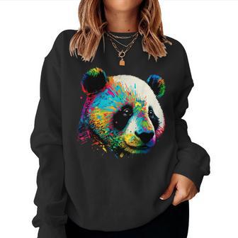 Watercolor Panda Sweatshirt Frauen - Geschenkecke