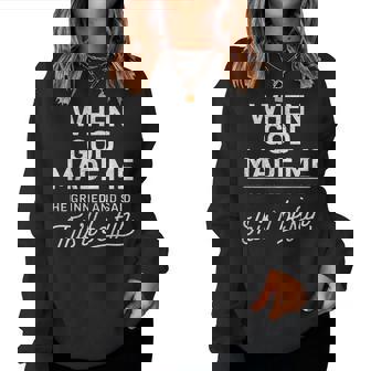 When God Made Me He Said This'll Be Fun Religious Christian Women Sweatshirt - Thegiftio UK