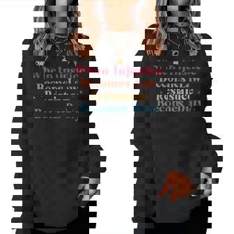 When Injustice Becomes Law Resistance Becomes Duty Retro Women Sweatshirt | Seseable CA