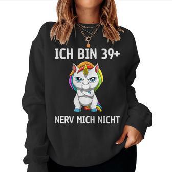 Women's 40Th Birthday Woman Unicorn 40 Year Old Idea Sweatshirt Frauen - Geschenkecke