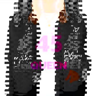 Women's 45Th Birthday Queen 45Th Birthday Sweatshirt Frauen - Geschenkecke