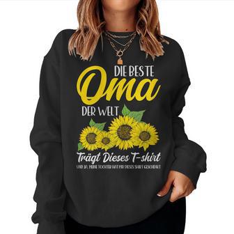 Women's The Best Oma In The World German Sweatshirt Frauen - Geschenkecke