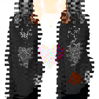 Women's Confetti In Heart Carnival Fancy Dress Costume With-Neck Sweatshirt Frauen - Geschenkecke