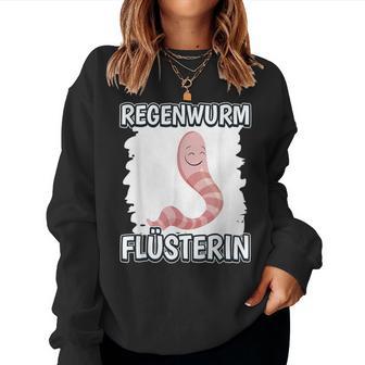 Women's Earthworm Whisperer Girls Whisper Earthworm Sweatshirt Frauen - Geschenkecke