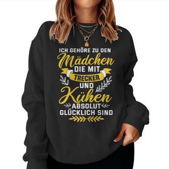 Women's Farmer Farmer Saying Tractor And Cows Girls Sweatshirt Frauen - Geschenkecke