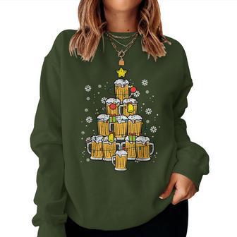 Beer Christmas Pyjamas Christmas Tree Pjs Brew Dad Men Sweatshirt Frauen - Geschenkecke