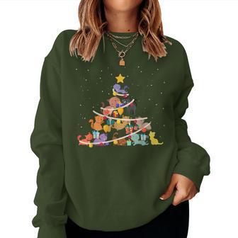 Cat Christmas Tree Cute Christmas Men Sweatshirt Frauen - Geschenkecke