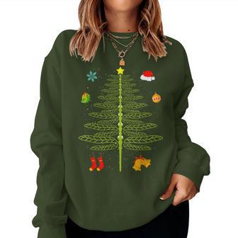 Christmas Dragonfly Christmas Tree Dragonfly Christmas Sweatshirt Frauen - Geschenkecke