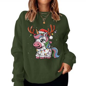 Christmas Women's Children's Unicorn Christmas Sweatshirt Frauen - Geschenkecke