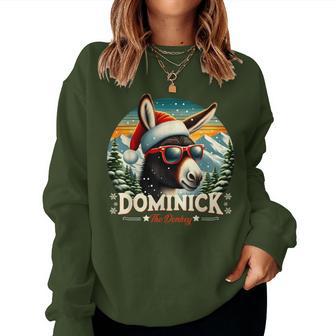 Christmas Xmas Dominick The Donkey Christmas Donkey Cheer Women Sweatshirt - Thegiftio UK