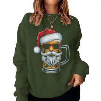 Cool Christmas Cool Santa Claus Beer Christmas Sweatshirt Frauen - Geschenkecke